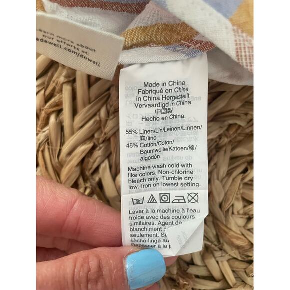 Madewell Womens Linen Cotton Pull-on Shorts  Rainbow Stripe Size XS - Picture 7 of 10